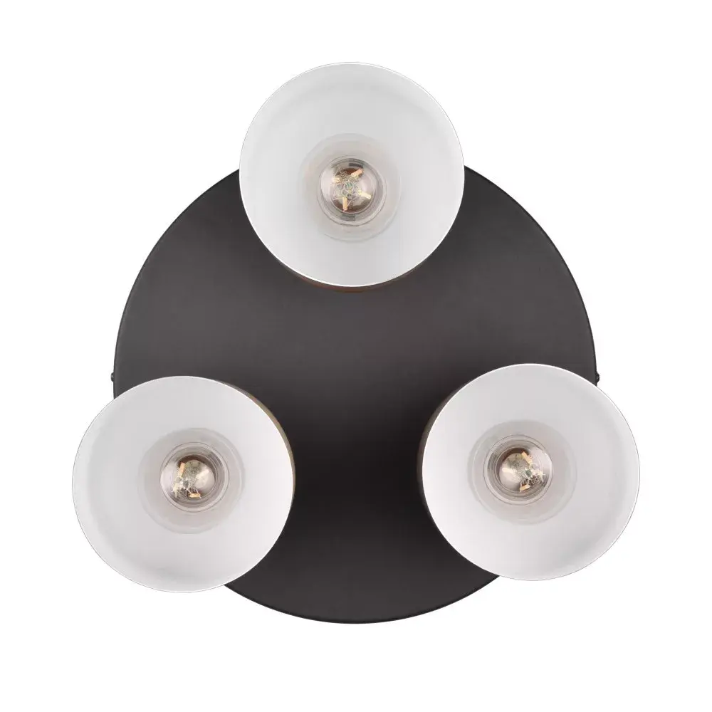 Trio Leuchten Plafondlamp Agudo 3 lichts Ø 30 cm zwart Trio Leuchten Plafondlamp Agudo 3 lichts Ø 30 cm zwart