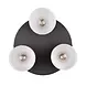 Trio Leuchten Plafondlamp Agudo 3 lichts Ø 30 cm zwart Trio Leuchten Plafondlamp Agudo 3 lichts Ø 30 cm zwart