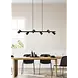 Trio Leuchten Hanglamp Marley 6 lichts L 115 cm zwart