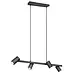 Trio Leuchten Hanglamp Marley 4 lichts L 80 cm zwart Trio Leuchten Hanglamp Marley 4 lichts L 80 cm zwart