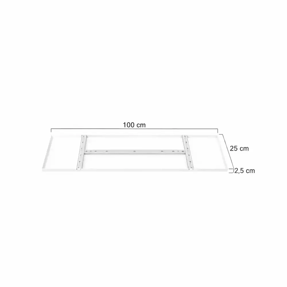Ylumen Plafondplaat 100 x 25 cm - zonder gaten - wit Ylumen Plafondplaat 100 x 25 cm - zonder gaten - wit