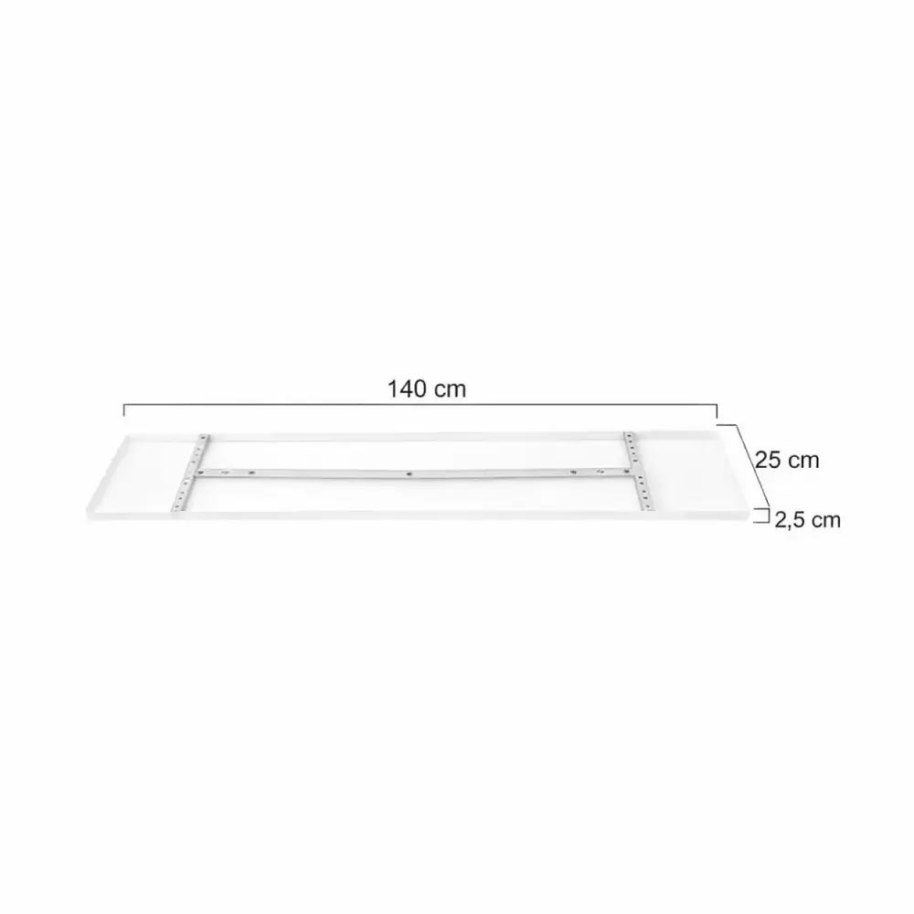 Ylumen Plafondplaat 140 x 25 cm - zonder gaten - wit Ylumen Plafondplaat 140 x 25 cm - zonder gaten - wit