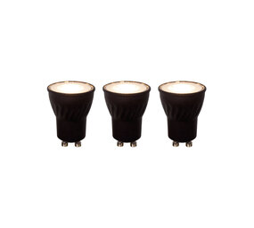 Lucide MR11 * 3 - Led lamp - Ø 3,5 cm - LED Dimb. - GU10 (MR11) - 3x3,8W 2700K - Zwart - Set van 3 Lucide MR11 * 3 - Led lamp - Ø 3,5 cm - LED Dimb. - GU10 (MR11) - 3x3,8W 2700K - Zwart - Set van 3