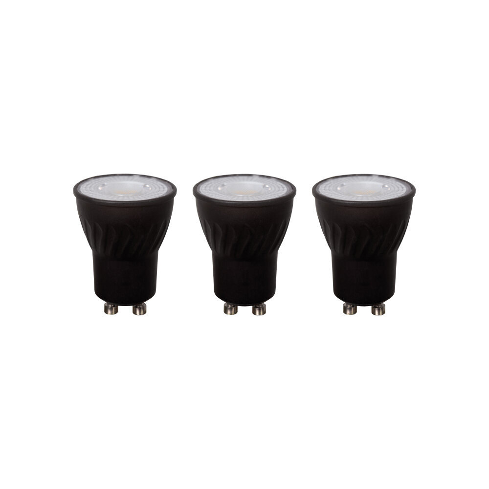 Lucide MR11 * 3 - Led lamp - Ø 3,5 cm - LED Dimb. - GU10 (MR11) - 3x3,8W 2700K - Zwart - Set van 3 Lucide MR11 * 3 - Led lamp - Ø 3,5 cm - LED Dimb. - GU10 (MR11) - 3x3,8W 2700K - Zwart - Set van 3