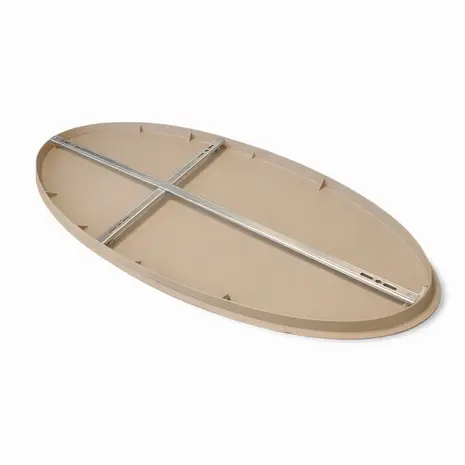 Highlight Plafondplaat ovaal 140 x 50 cm zonder gaten beige