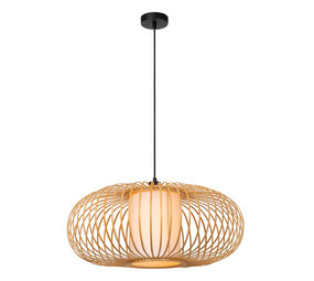 Lucide THULINE - Hanglamp - Ø 60 cm - 1xE27 - Lichte houtlook | Essential Lucide THULINE - Hanglamp - Ø 60 cm - 1xE27 - Lichte houtlook | Essential
