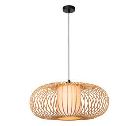 THULINE - Hanglamp - Ø 60 cm - 1xE27 - Lichte houtlook | Essential THULINE - Hanglamp - Ø 60 cm - 1xE27 - Lichte houtlook | Essential