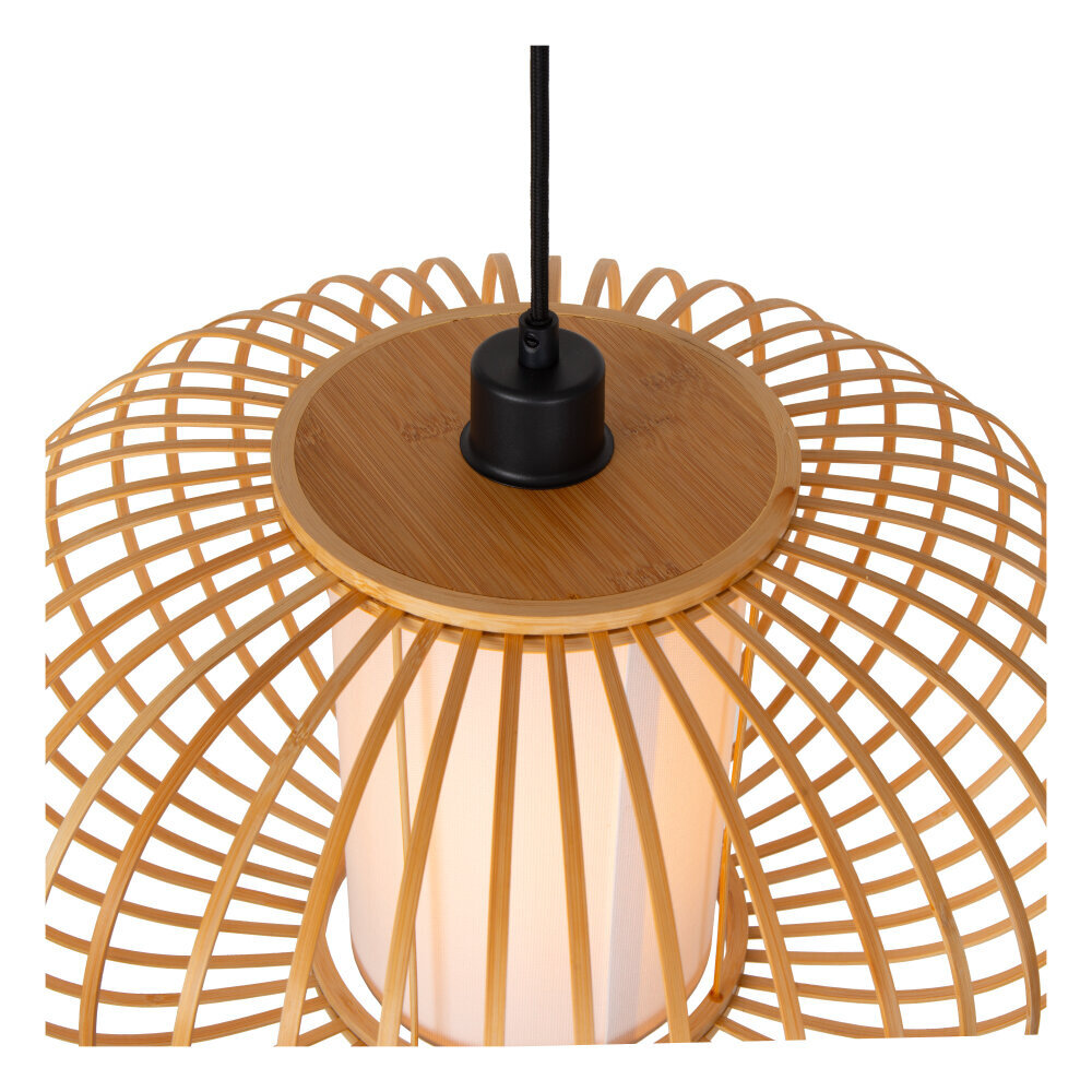 THULINE - Hanglamp - Ø 60 cm - 1xE27 - Lichte houtlook | Essential THULINE - Hanglamp - Ø 60 cm - 1xE27 - Lichte houtlook | Essential