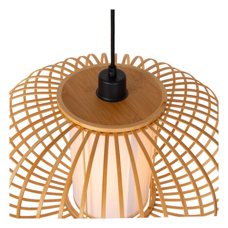 Lucide THULINE - Hanglamp - Ø 60 cm - 1xE27 - Lichte houtlook - Essential Lucide THULINE - Hanglamp - Ø 60 cm - 1xE27 - Lichte houtlook - Essential