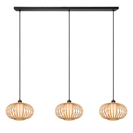 THULINE - Hanglamp - 3xE27 - Lichte houtlook | Essential THULINE - Hanglamp - 3xE27 - Lichte houtlook | Essential