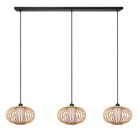 THULINE - Hanglamp - 3xE27 - Lichte houtlook | Essential THULINE - Hanglamp - 3xE27 - Lichte houtlook | Essential