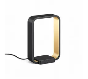 Artdelight Tafellamp Modesto H 20 cm zwart goud