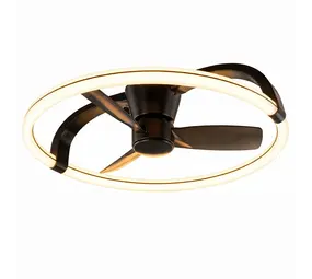 Trio Leuchten Plafondventilator Stockholm Ø 74 cm zwart