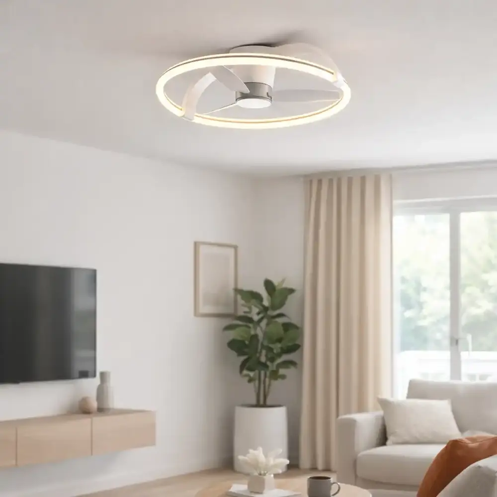 Trio Leuchten Plafondventilator Stockholm Ø 74 cm wit