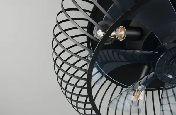 Trio Leuchten Plafondventilator Johanna Ø 61 cm zwart