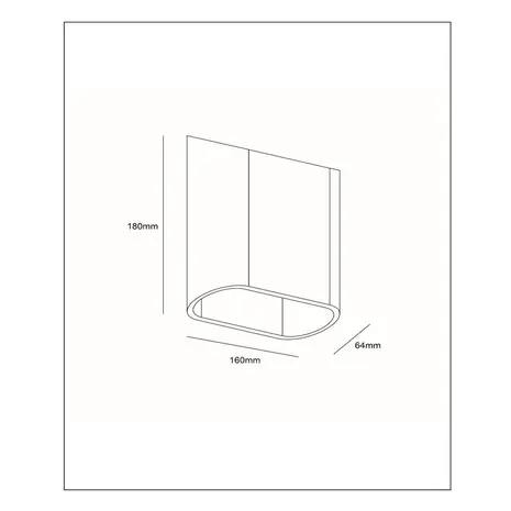 Ylumen Buitenlamp Atta seaside wand H 18 cm cacao