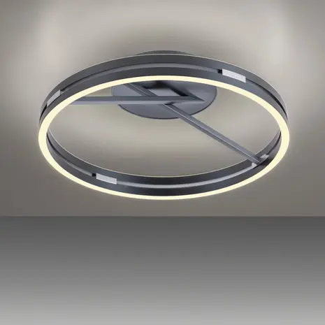 Neuhaus PURE Plafondlamp Loop Ø 60 cm donker grijs