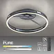 Neuhaus PURE Plafondlamp Loop Ø 60 cm donker grijs