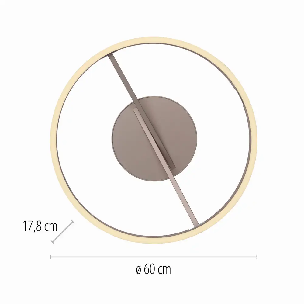 Neuhaus PURE Plafondlamp Loop Ø 60 cm champagne