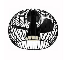 Ylumen Plafondventilator Wire Ø 40 cm zwart