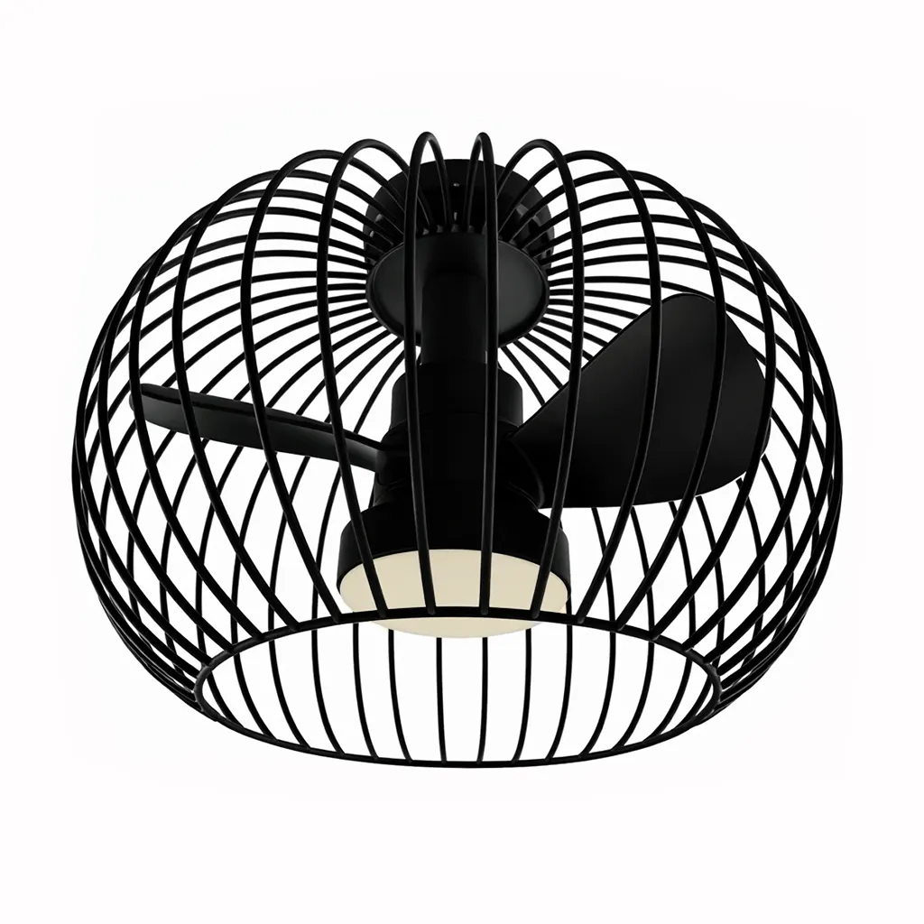 Ylumen Plafondventilator Wire Ø 40 cm zwart
