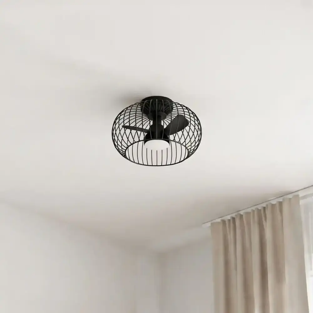 Ylumen Plafondventilator Wire Ø 40 cm zwart