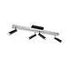 Trio Leuchten Plafondlamp Zeno 4 lichts L 85 - 133 cm aluminium