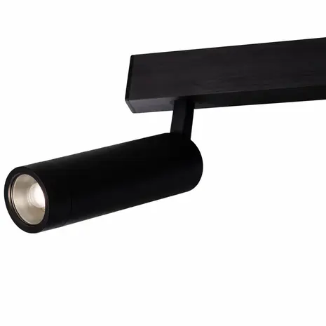 Trio Leuchten Plafondlamp Zeno 6 lichts L 112 - 180 cm zwart