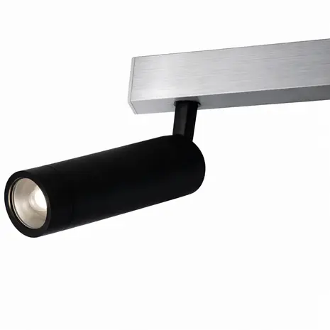 Trio Leuchten Plafondlamp Zeno 6 lichts L 112 - 180 cm aluminium