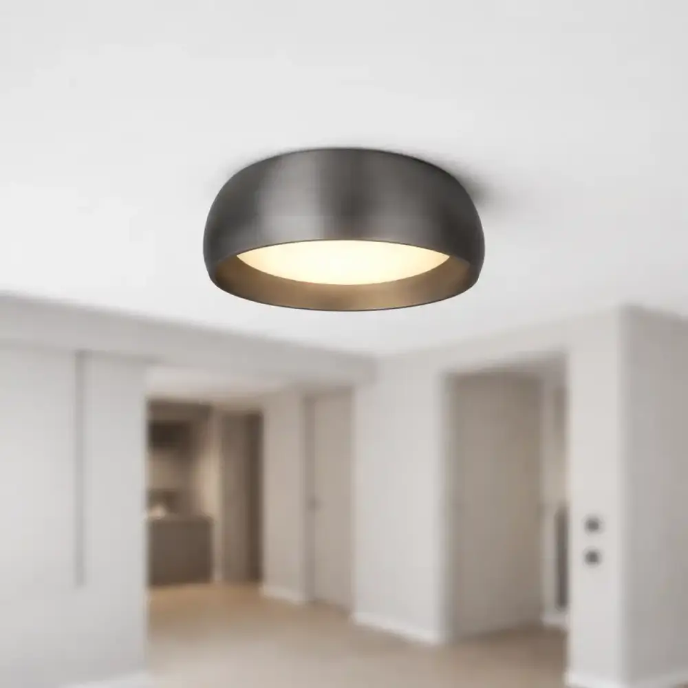 Artdelight Plafondlamp Montana Ø 15 cm gun metal Artdelight Plafondlamp Montana Ø 15 cm gun metal