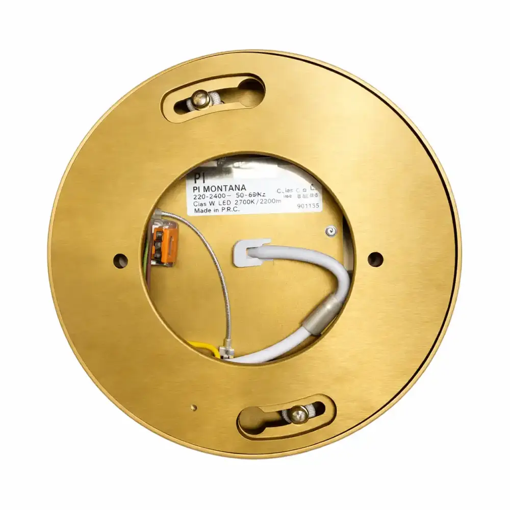 Artdelight Plafondlamp Montana Ø 15 cm goud Artdelight Plafondlamp Montana Ø 15 cm goud