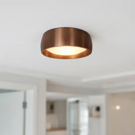 Artdelight Plafondlamp Montana Ø 15 cm koper brons Artdelight Plafondlamp Montana Ø 15 cm koper brons