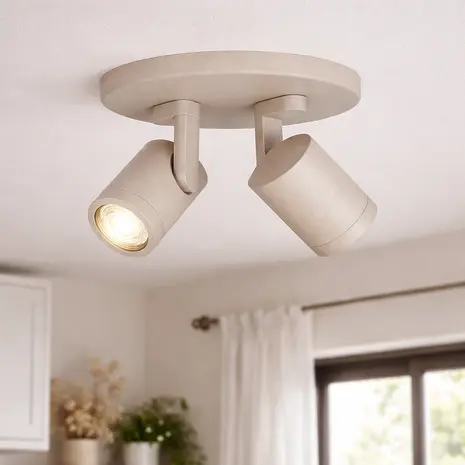 Highlight Spot HALO 2 lichts rond beige