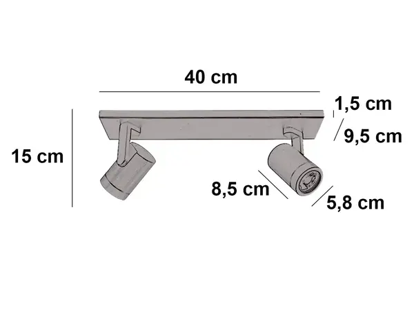 Highlight Spot HALO 2 lichts balk cacao