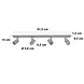 Highlight Spot HALO 4 lichts balk L 91 cm beige