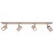 Highlight Spot HALO 4 lichts balk L 91 cm beige