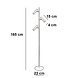 Freelight Vloerlamp Undici 3 lichts H 165 cm brons goud