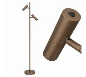 Freelight Vloerlamp Undici 2 lichts H 150 cm brons goud