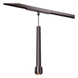 Lucide Premium LINIAL TUBIZ Hanglamp - 1-fase Railsysteem / Smart Railverlichting - Smart - 48V Track - 1xLED - Mat Zwart Chroom
