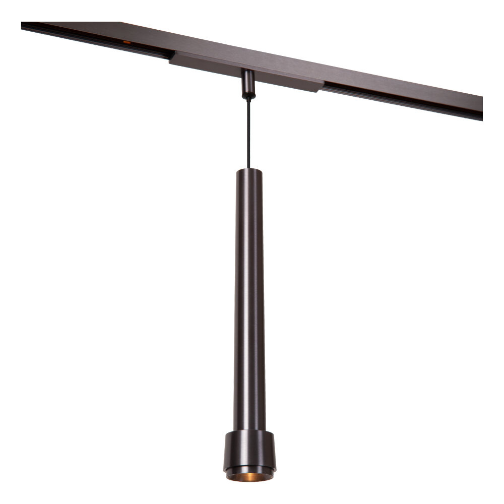 Lucide Premium LINIAL TUBIZ Hanglamp - 1-fase Railsysteem / Smart Railverlichting - Smart - 48V Track - 1xLED - Mat Zwart Chroom