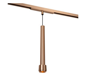 Lucide Premium LINIAL TUBIZ Hanglamp - 1-fase Railsysteem / Smart Railverlichting - Smart - 48V Track - 1xLED - Champagne