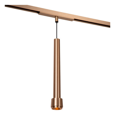 Lucide Premium LINIAL TUBIZ Hanglamp - 1-fase Railsysteem / Smart Railverlichting - Smart - 48V Track - 1xLED - Champagne