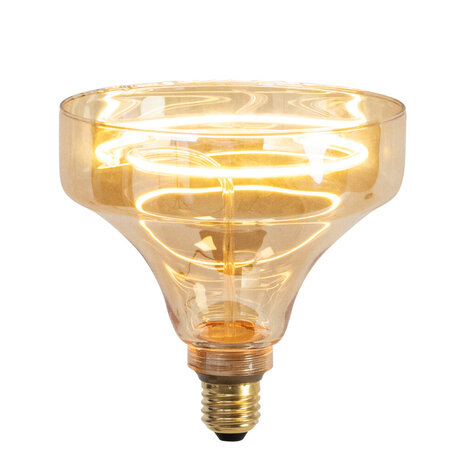 Lucide GO150 - Filament lamp - Ø 15 cm - LED Dimb. - E27 - 1x4W 2200K - Amber Lucide GO150 - Filament lamp - Ø 15 cm - LED Dimb. - E27 - 1x4W 2200K - Amber