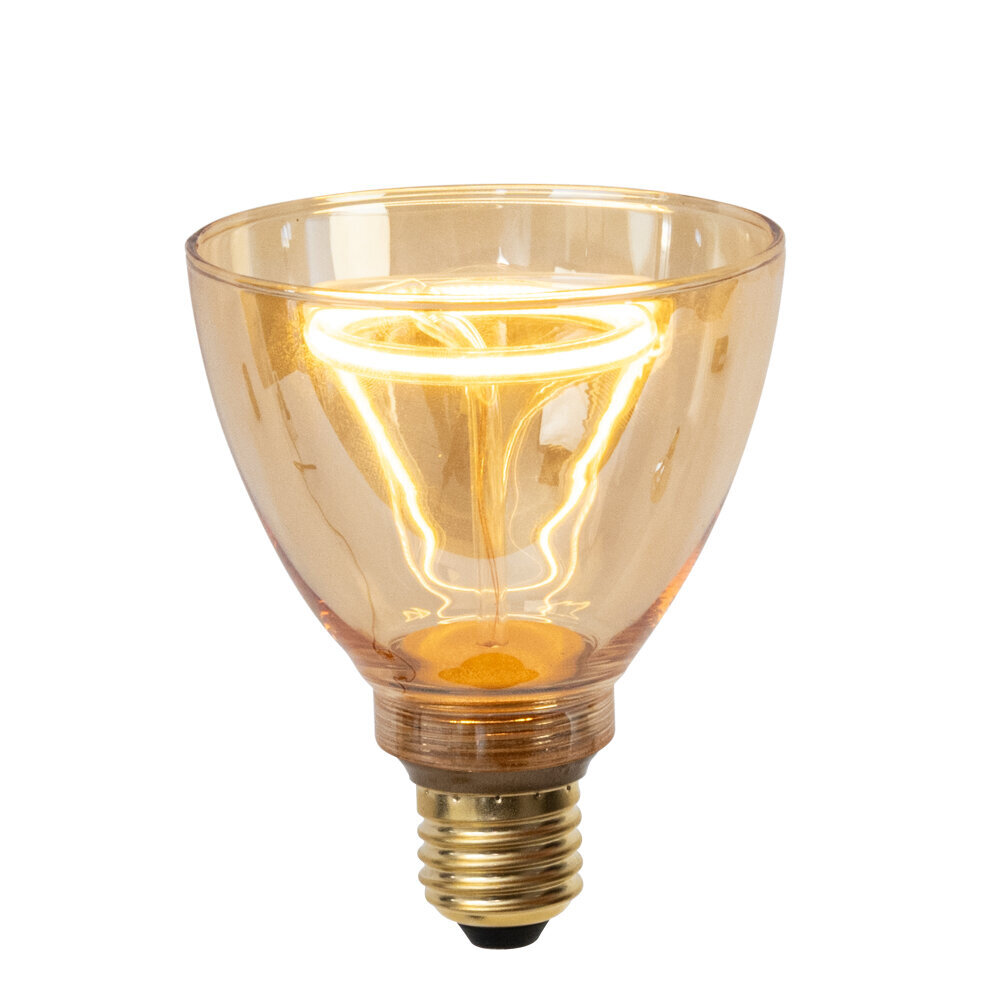 Lucide GO90 - Filament lamp - Ø 9 cm - LED Dimb. - E27 - 1x3,5W 2200K - Amber Lucide GO90 - Filament lamp - Ø 9 cm - LED Dimb. - E27 - 1x3,5W 2200K - Amber