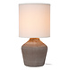 Lucide FILIZ - Tafellamp - Ø 16 cm - 1xE14 - Taupe | Essential Lucide FILIZ - Tafellamp - Ø 16 cm - 1xE14 - Taupe | Essential