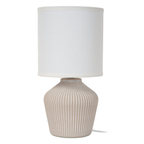Lucide FILIZ - Tafellamp - Ø 16 cm - 1xE14 - Beige | Essential Lucide FILIZ - Tafellamp - Ø 16 cm - 1xE14 - Beige | Essential