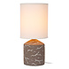 Lucide FRAN - Tafellamp - Ø 13 cm - 1xE14 - Taupe | Essential Lucide FRAN - Tafellamp - Ø 13 cm - 1xE14 - Taupe | Essential