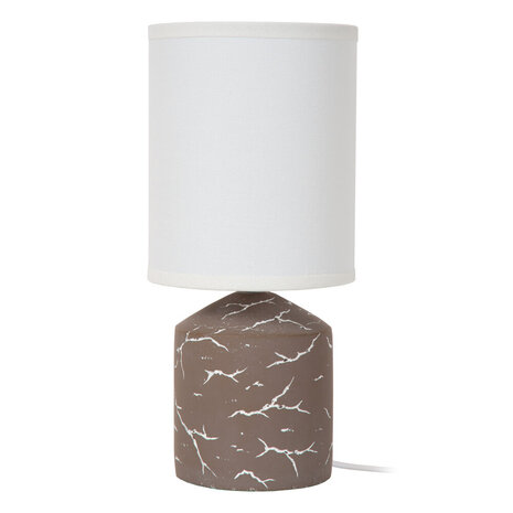 Lucide FRAN - Tafellamp - Ø 13 cm - 1xE14 - Taupe | Essential Lucide FRAN - Tafellamp - Ø 13 cm - 1xE14 - Taupe | Essential