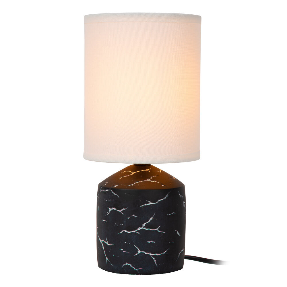 Lucide FRAN - Tafellamp - Ø 13 cm - 1xE14 - Zwart | Essential