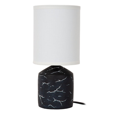 Lucide FRAN - Tafellamp - Ø 13 cm - 1xE14 - Zwart | Essential